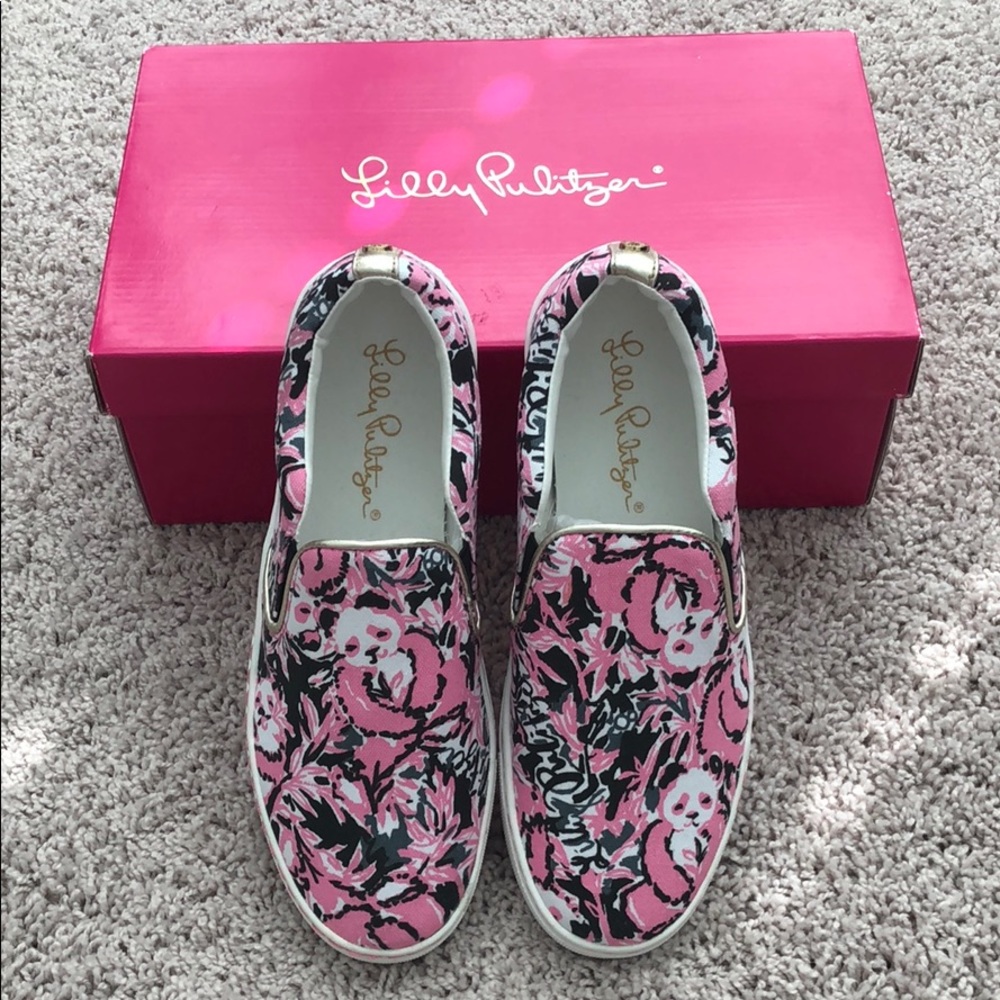 Lilly Pulitzer Hibiscus Pink Julie Sneaker size 7